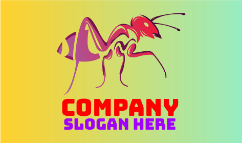 Logo De Fourmi Au Corps Lisse