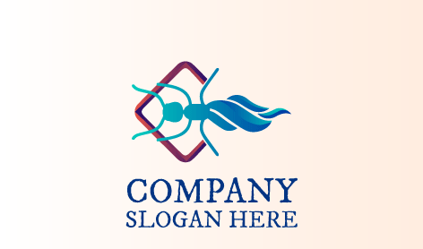 Logo Per Insetti Formica Intrappolata