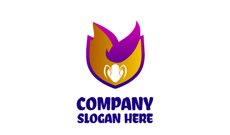 Logo Insetto Faccia Bianca