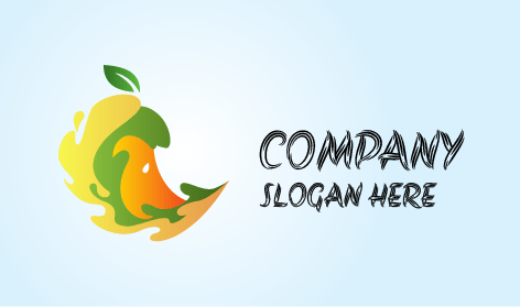 Apple Fruit Splash Logo