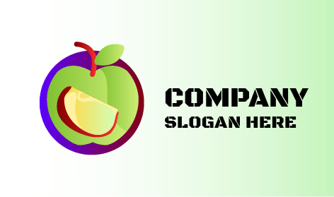 Kahverengi Saplı Elma Logosu