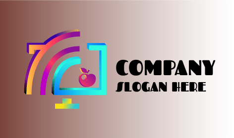 Logotipo Profesional Colorido De La Computadora Apple