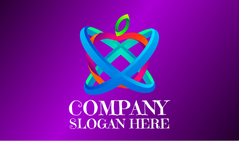 Logotipo De Manzana De Color Fusión