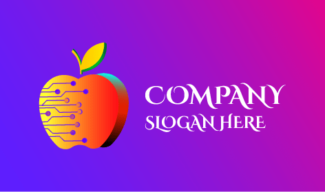 Futuristic Apple Automation Logo