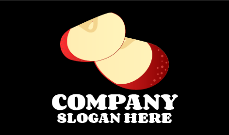 Healthy Red Apple Logo