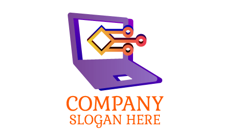 Logo D'ordinateur Portable Apple De Haute Technologie