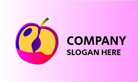 Logotipo De Manzana Colorido Con Un Solo Ojo