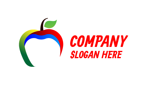 Rainbow Color Apple Logo
