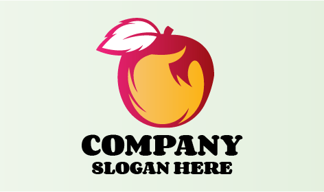 Red Blood Delicious Apple Logo