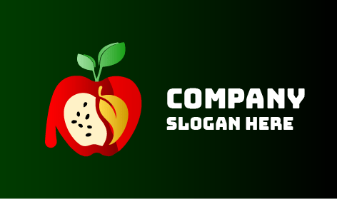 Kırmızı Renk Eriyen Elma Logosu