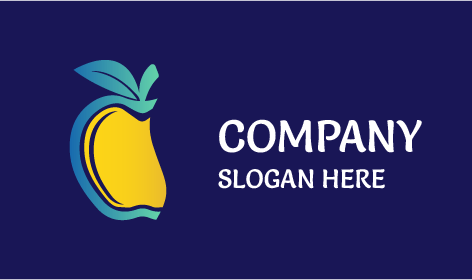 Sleek Yellow Apple Logo