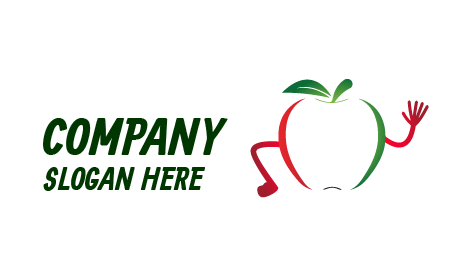 Waving Hand Apple Logo