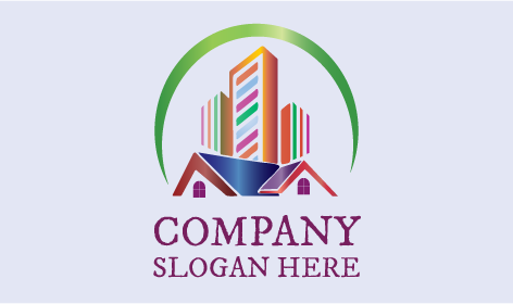 Apartment Building Architecture Logo