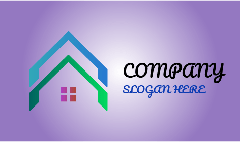 Logotipo Do Arquiteto De Casa Dupla