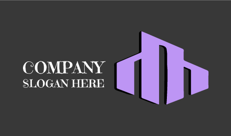 Logótipo Do Edifício De Arquitetura Geométrica