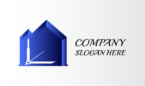 Geometrical House Architect Logo