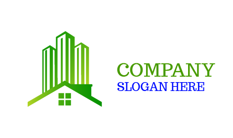 Logotipo Do Arquiteto De Edifícios Verdes