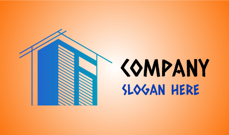 Logotipo Do Arquiteto Blueprint De Arranha-Céus