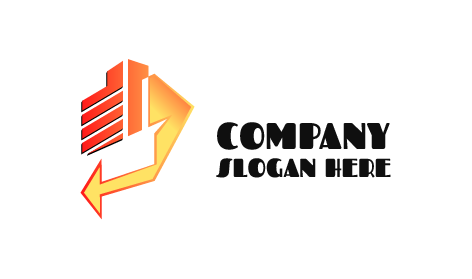 Orange Arrow Architect Logo