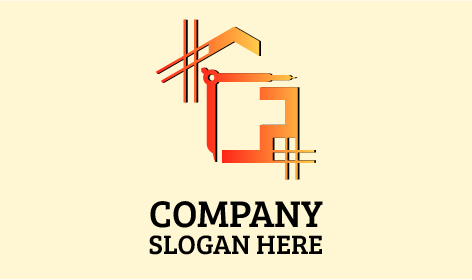 Divisor Laranja Logotipo Do Arquiteto