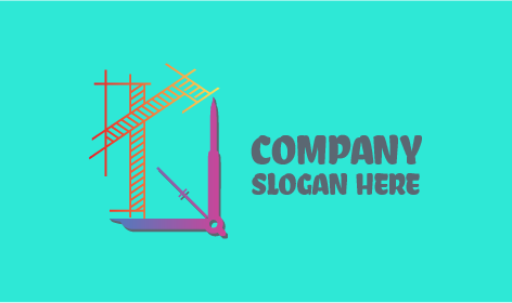 Logotipo Roxo Do Arquiteto Moderno