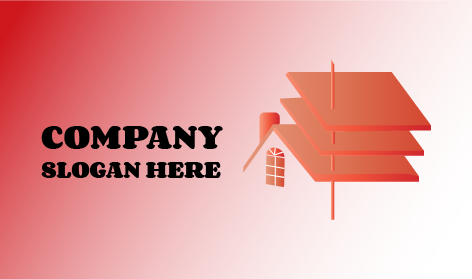 Logotipo Estilizado Do Arquiteto Do Telhado Da Casa