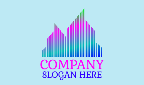 Logotipo Do Arquiteto Com Contorno Vertical