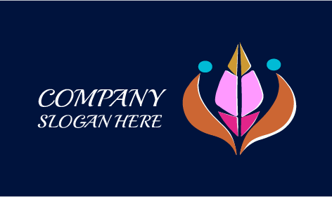 Blaues Kleines Kreise-Kunstlogo