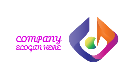 Auffälliges Kunstlogo In Rautenform