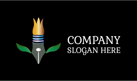 Koyu Yeşil Yapraklar Sanat Logosu