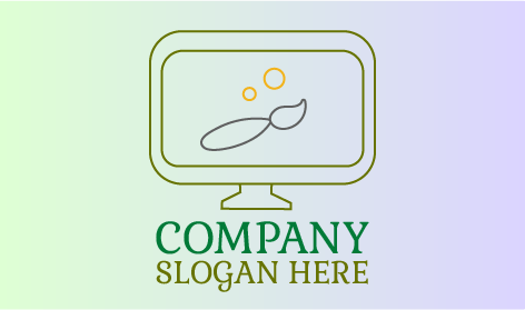 Logotipo De Arte De Pantalla Digital