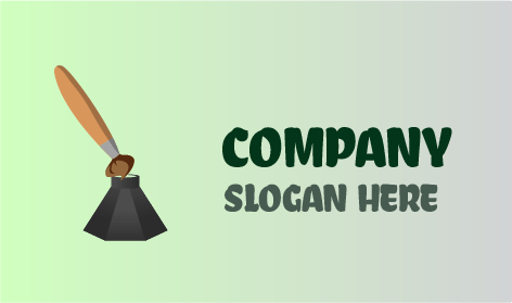 Logo Seni Kuas Cat Eksklusif