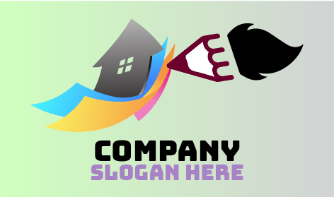 Logo D'art De Peinture à La Maison