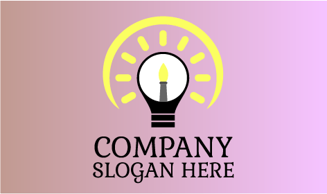 Logo D'art De Pinceau D'ampoule