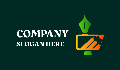 Orange Pencil Color Art Logo