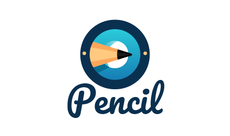Seni Tanda Huruf Pensil Logo Ai