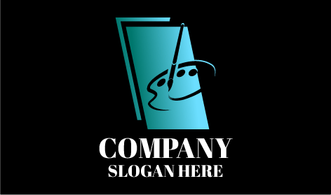 Logo Seni Palet Yang Cerah