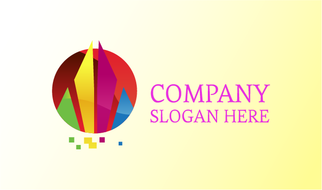 Abstrakte Linien Malen Künstlerlogo