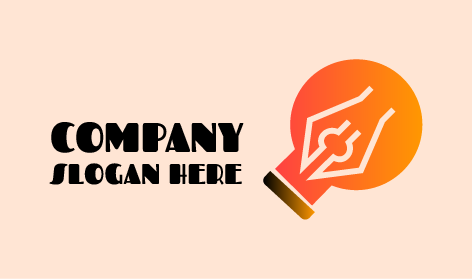 Logo Des Künstlers Mit Blasenfeder