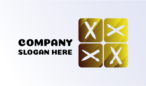 Kreuzpinsel-Künstlerlogo