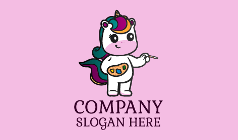 Lila Einhorn-künstlerlogo