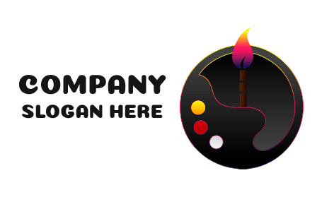Paint Palette Artist Logo