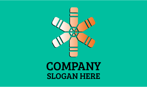 Symmetrisches Muster Künstlerlogo