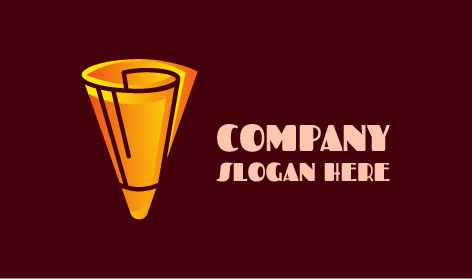 Gelbes Kegelkünstlerlogo