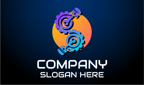 Otomotiv Motor Onarım Logosu