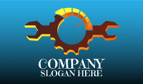 Logo Otomotif Pengukur Gigi