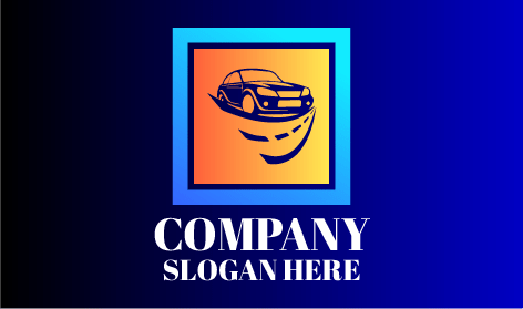 Luxury Blue Automotive Store Logo