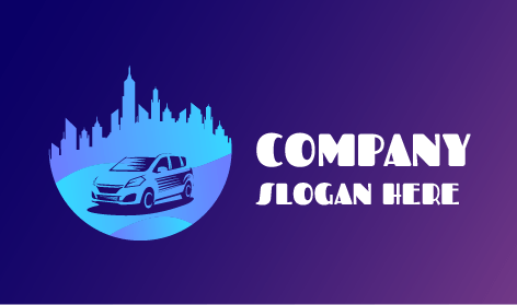 Yarış Mavisi Otomotiv Araba Logosu