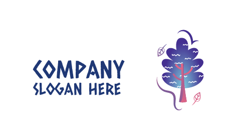 Sonbahar Mavi Ağaç Logosu