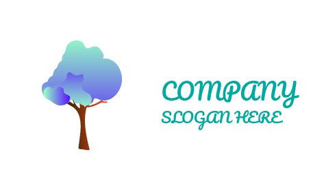 Logotipo De Otoño De árbol Nublado